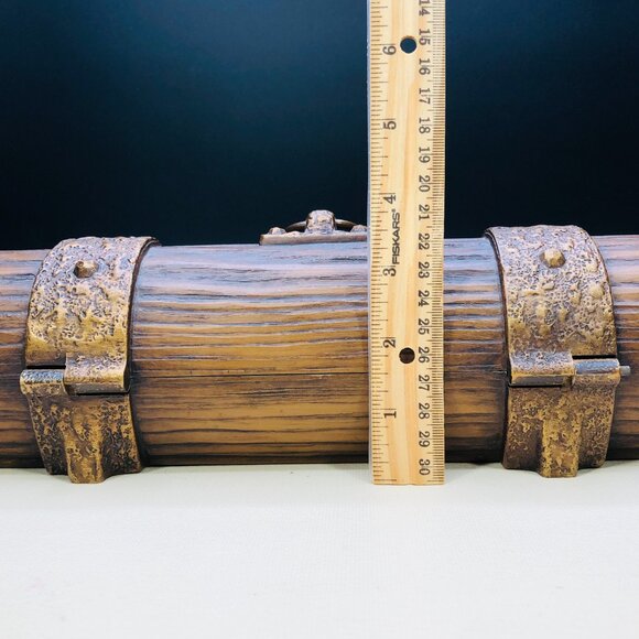 Vintage 70s AVON Excalibur Master Organizer Pirate Treasure Chest Jewelry Box - Picture 11 of 13